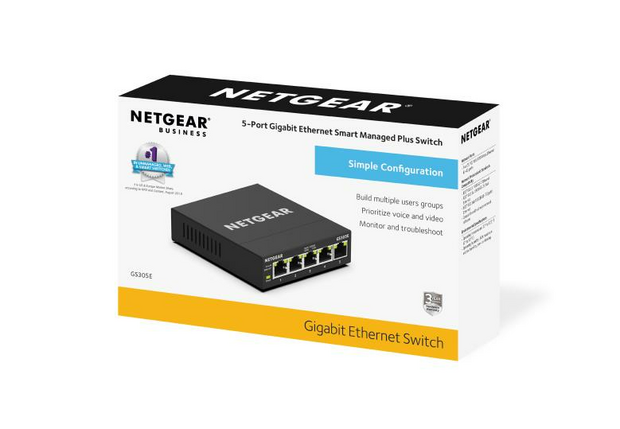 Netgear GS305E - Managed switch - 5 Poorts