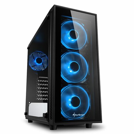 GAME PC Sharkoon TG4- Intel&reg; Core&trade; i5-10400 - 16GB DDR4 - NVIDIA&reg; GeForce RTX&trade; 3050 6GB - 1TB Opslag - m.2 SSD - W11 Pro