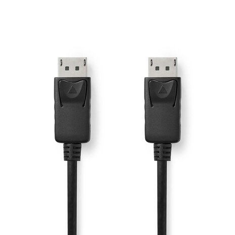 DisplayPort-Kabel Male &gt; Male | 4K@60Hz | Vernikkeld | 2.00 m | Rond | PVC | Zwart | Doos